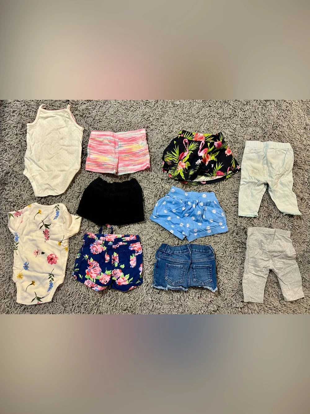 The Children's Place Pink Multicolor Striped Knit Shorts - Girls